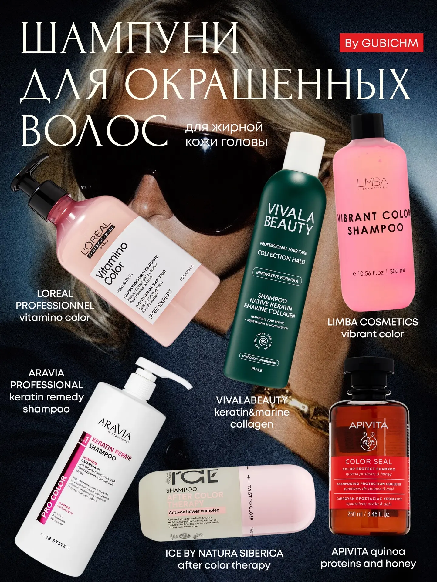 Обещала составить подборку шампуней для окрашенных волос и для жирного типа головы, но то консультац