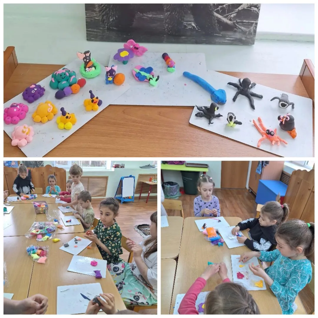 🐬🐞 Творческая мастерская: лепим из воздушного пластилина!