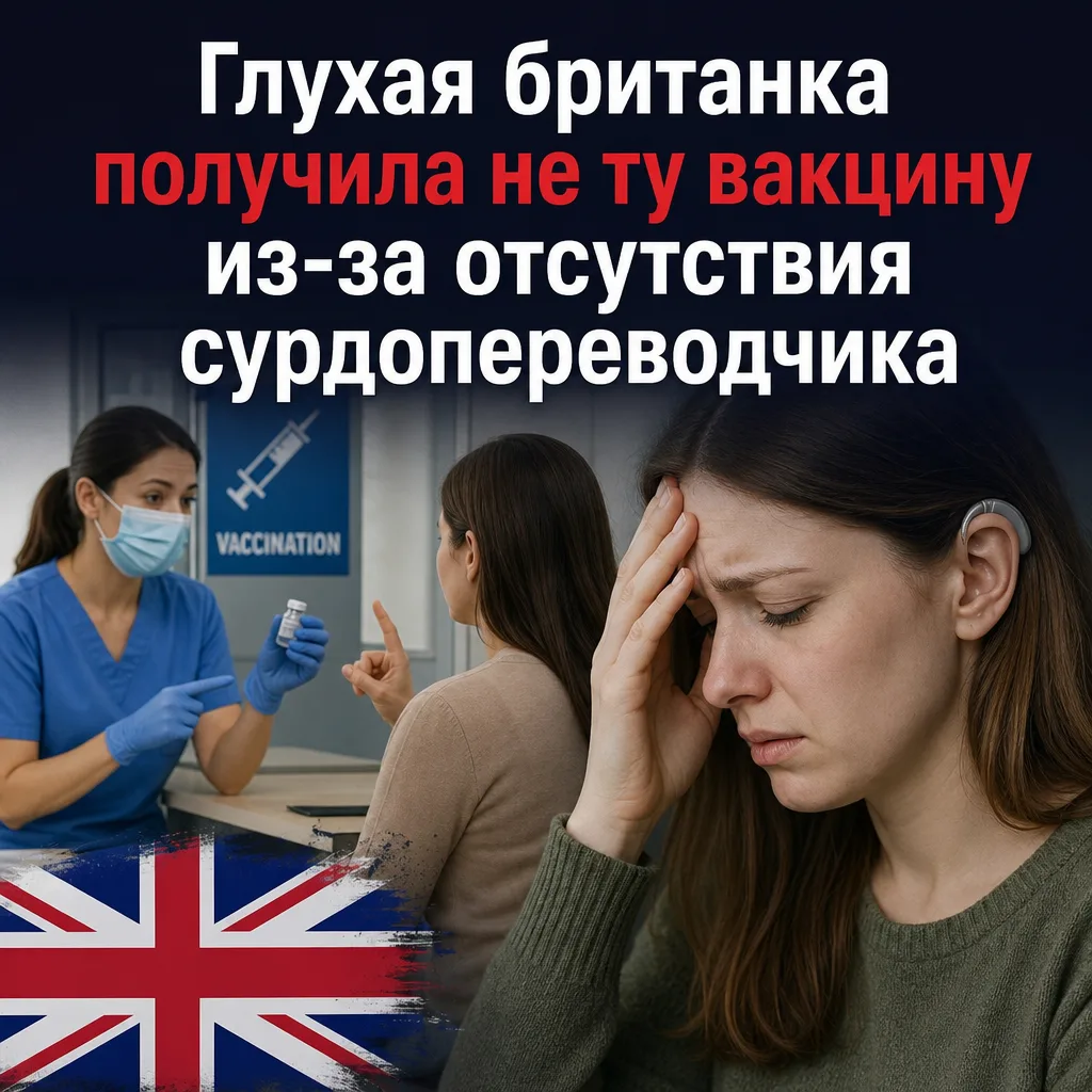 💉 Глухая британка получила не ту вакцину из-за отсутствия сурдопереводчика