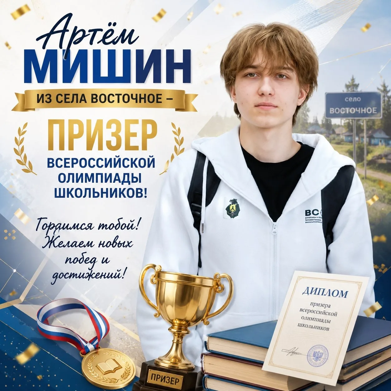 Школьник из Хабаровского района стал призером Всероссийской олимпиады школьников по инф...