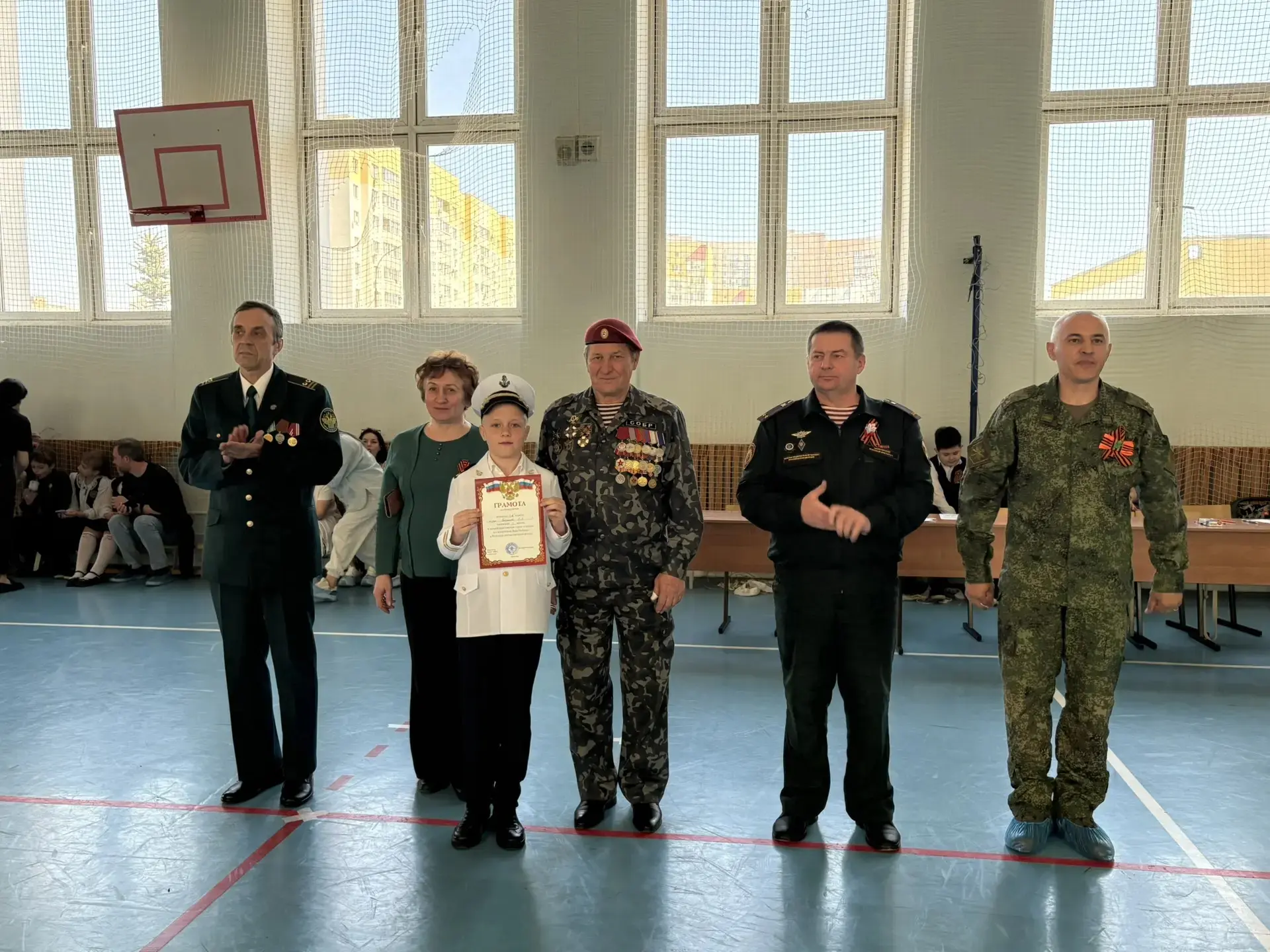 5 мая в преддверии празднования Дня Победы в лицее состоялся смотр-конкурс строя и песни среди учащи