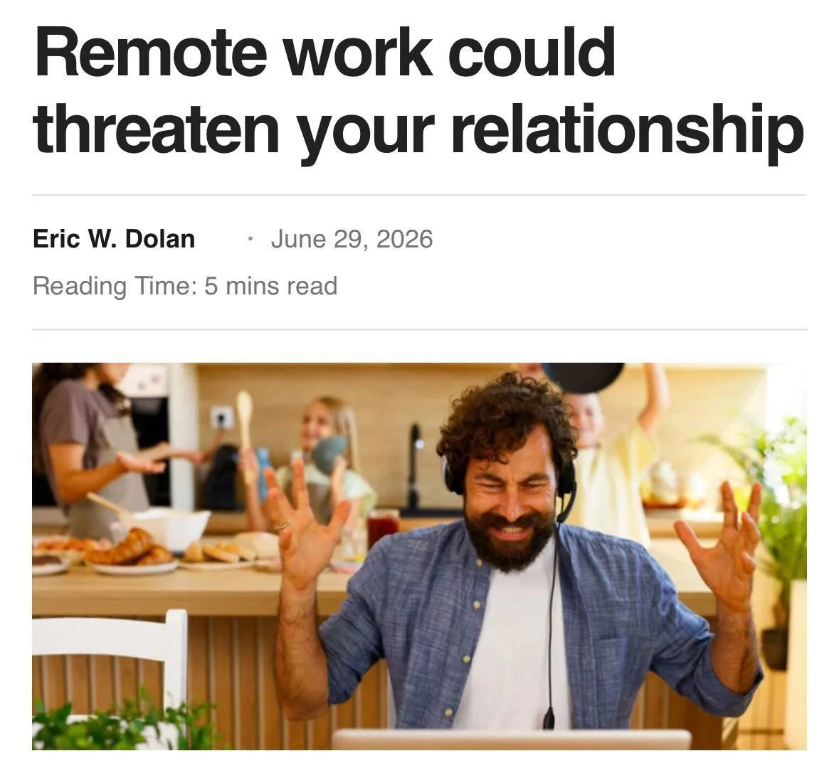 Исследование Варшавского университета выявило, что работа из дома может подрывать отнош...
