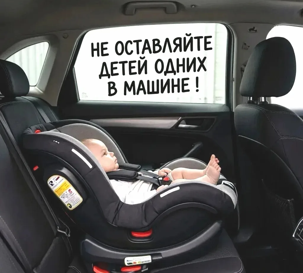 Оставлять ребёнка одного в машине даже ненадолго – запрещено!

☀️ Летом в закрытом автомобиле ситуац