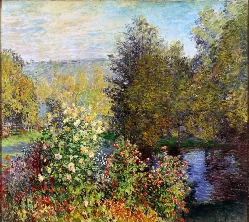 "Уголок сада в Монжероне" (Le Coin de jardin à Montgeron), 1876-1877 гг.