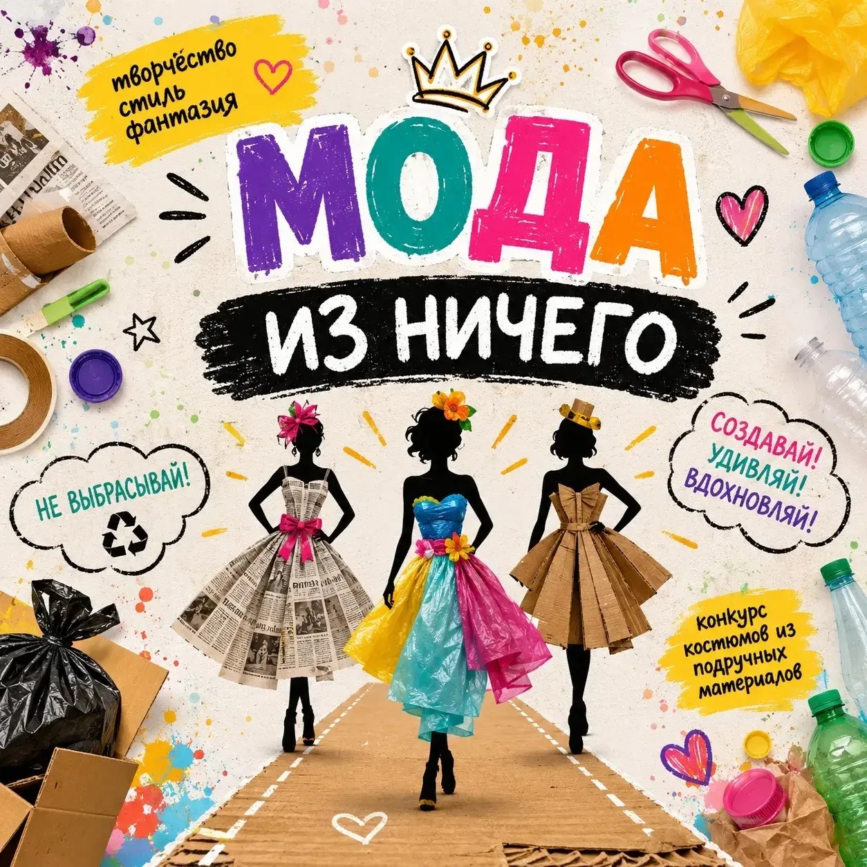 🎭✨ МОДА ИЗ НИЧЕГО ✨🎭 
Сегодня в нашем лагере состоялся самый яркий, необычный и креативный конкурс