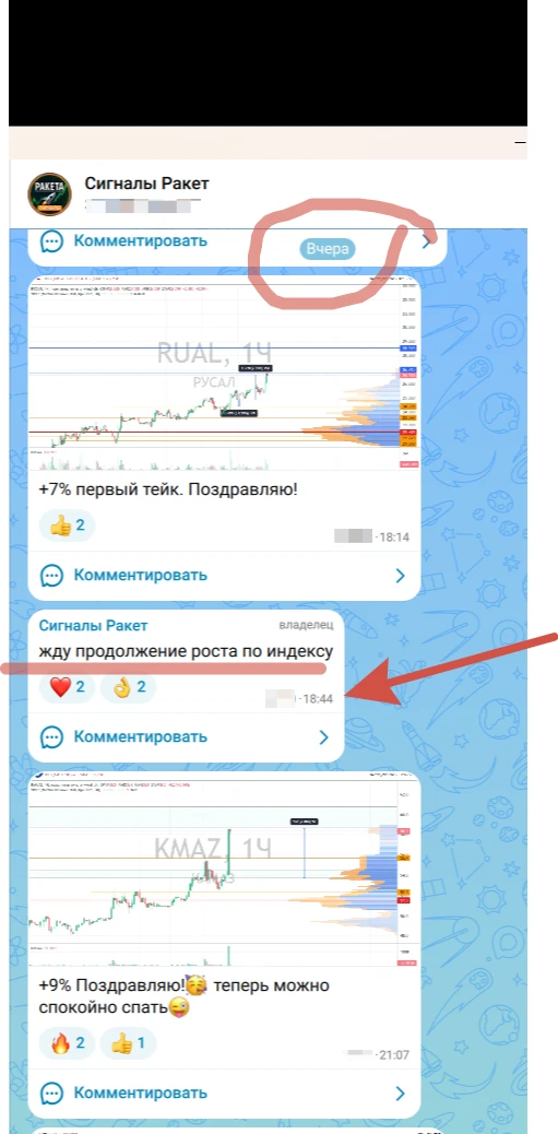 Вчера вечером в закрытом канале мы обратили внимание на то, как удерживается индекс Мос...