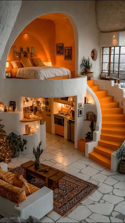 Circular Tiny House Interior