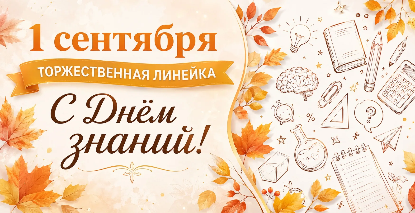 🎓 ПРАЗДНИЧНАЯ ПРОГРАММА 1 СЕНТЯБРЯ 2026 ГОДА