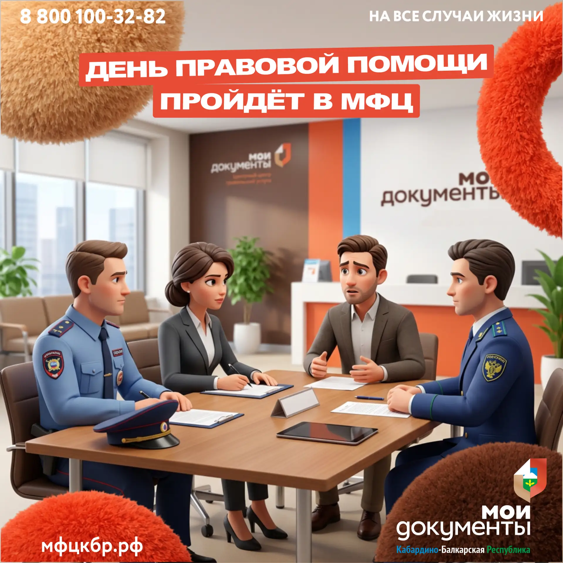 💼 В филиалах МФЦ Кабардино-Балкарии, 27 марта 2026 года с 10:00 до 12:00, пройдет День правовой помо