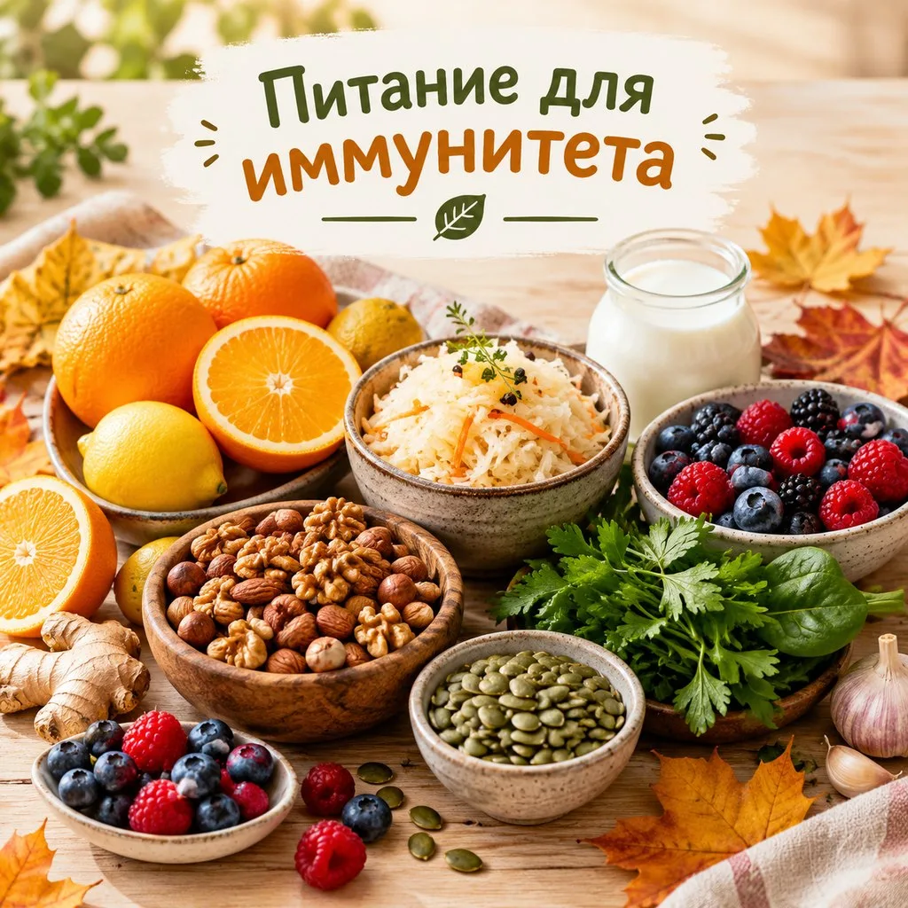 Как поддержать иммунитет осенью через питание 🛡️