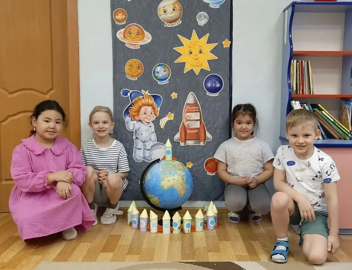 🚀 В преддверии Дня космонавтики наши ребята в детских садах активно готовятся к празднику! 🌌  Юные и