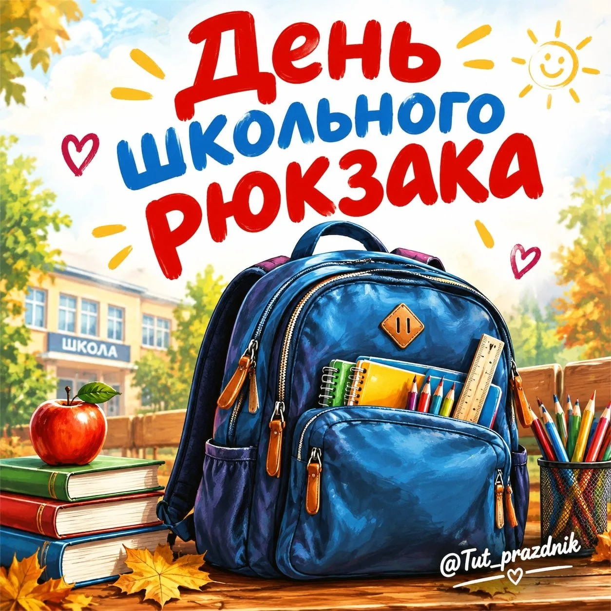🎒📚 16 сентября — День школьного рюкзака 😊