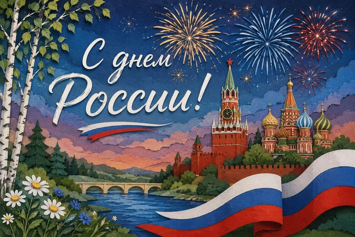 Поздравляем с Днём России! Мирного будущего, здоровья и процветания вашим семьям! 
С праздником! 🇷�