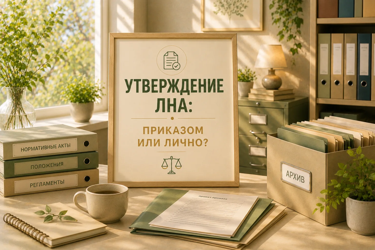 Ситуация: Часть ЛНА в компании утверждены приказом генерального директора, часть им лично. Последова