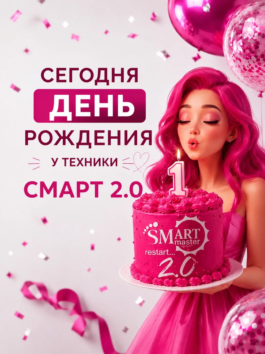 Ровно год технике SMART 2.0 🥹🩷  Всего за один год больше 5 тысяч мастеров начали р@ботать и жить по-