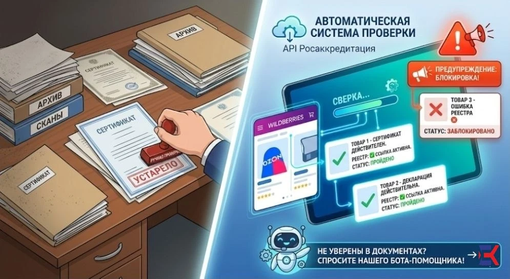 🚨 МАРКЕТПЛЕЙСЫ ПЕРЕХОДЯТ НА АВТОМАТИЧЕСКУЮ ПРОВЕРКУ ДОКУМЕНТОВ

Коллеги, с 1 июля 2026 года Росаккр