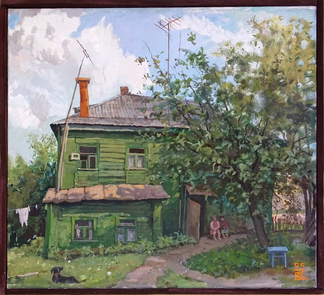 Картина "Старый Подольск", 1995 год.