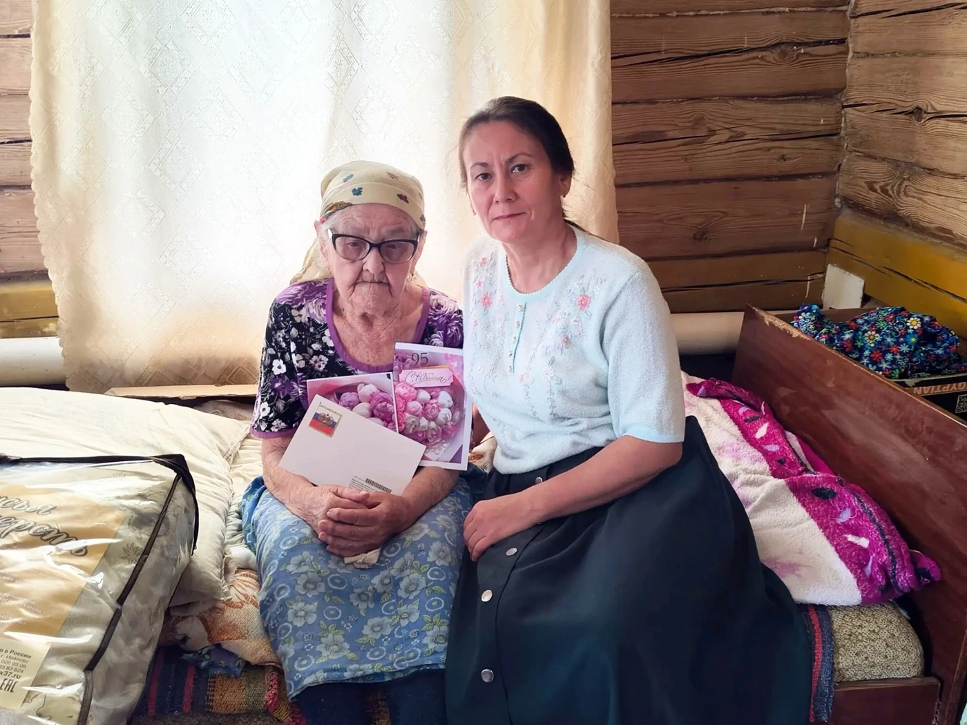 Труженица тыла Минибанат Ямансарова из Башкирии отметила 95-летие.