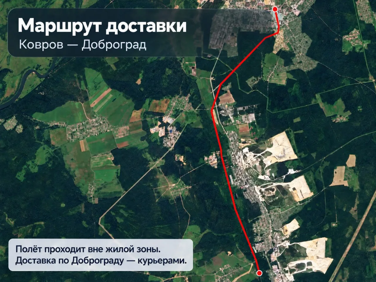 🚁 В Доброграде запускают доставку заказов дронами