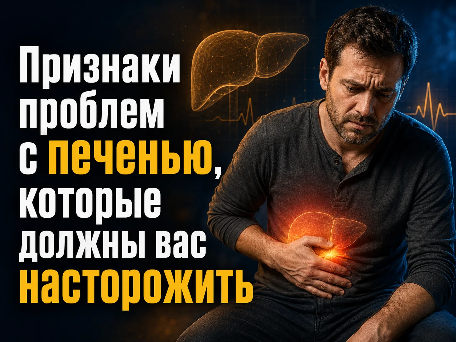 🔥 Признаки проблем с печенью, которые должны вас насторожить: