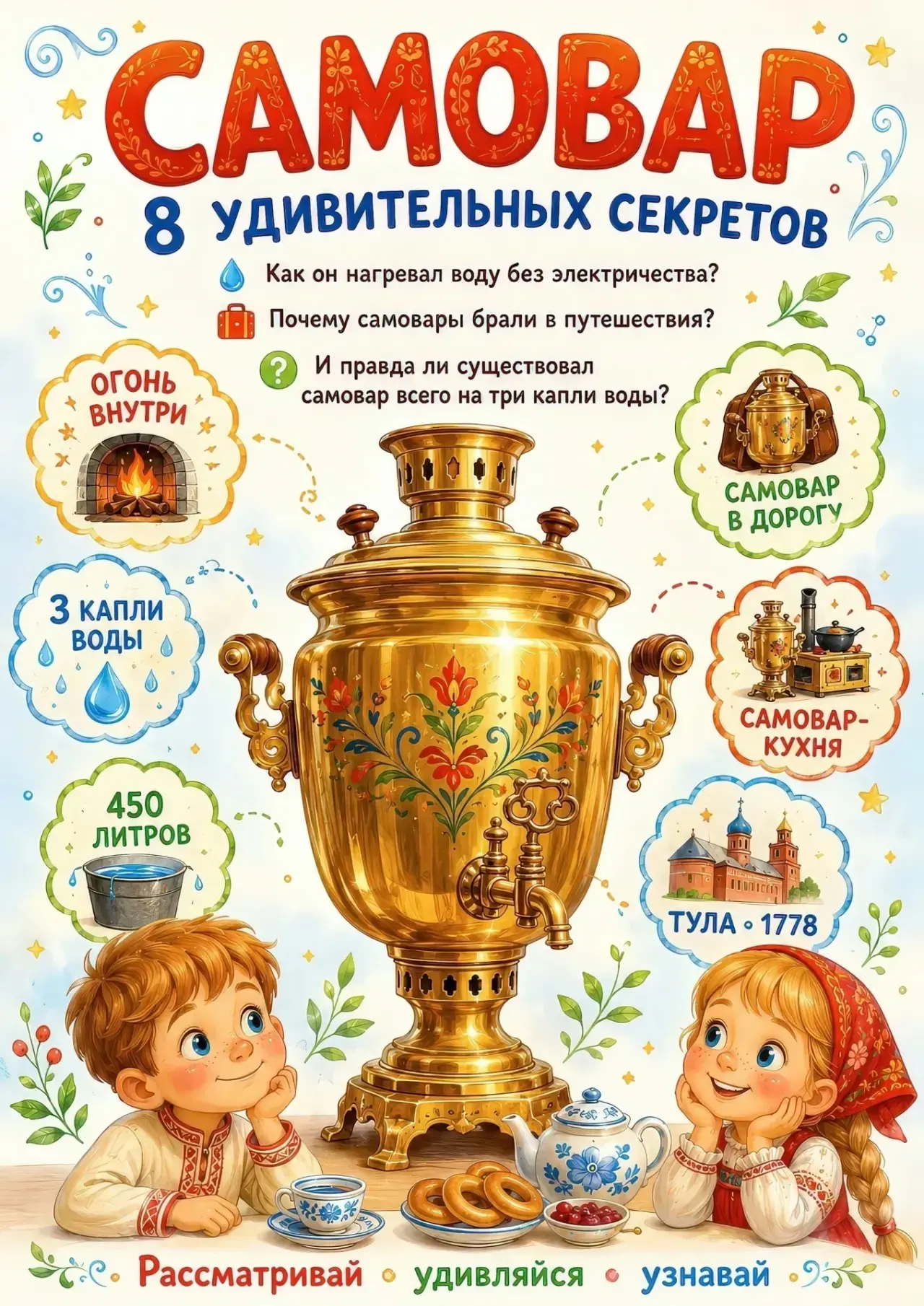 17 августа в России отмечают День самовара. Самовар издавна считался символом русского ...