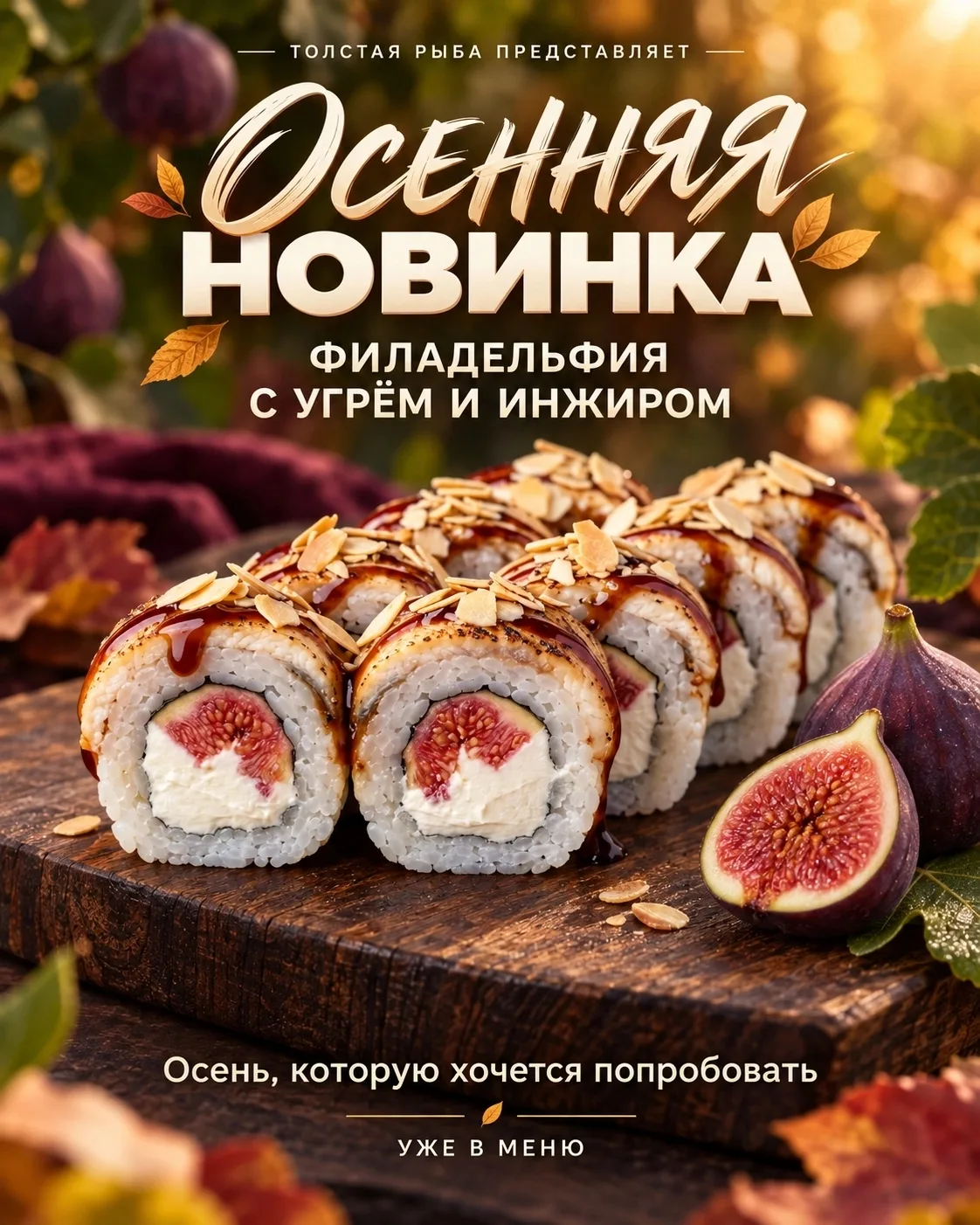 Инжир в роллах? Да — и это оказалось очень вкусно! 🔥