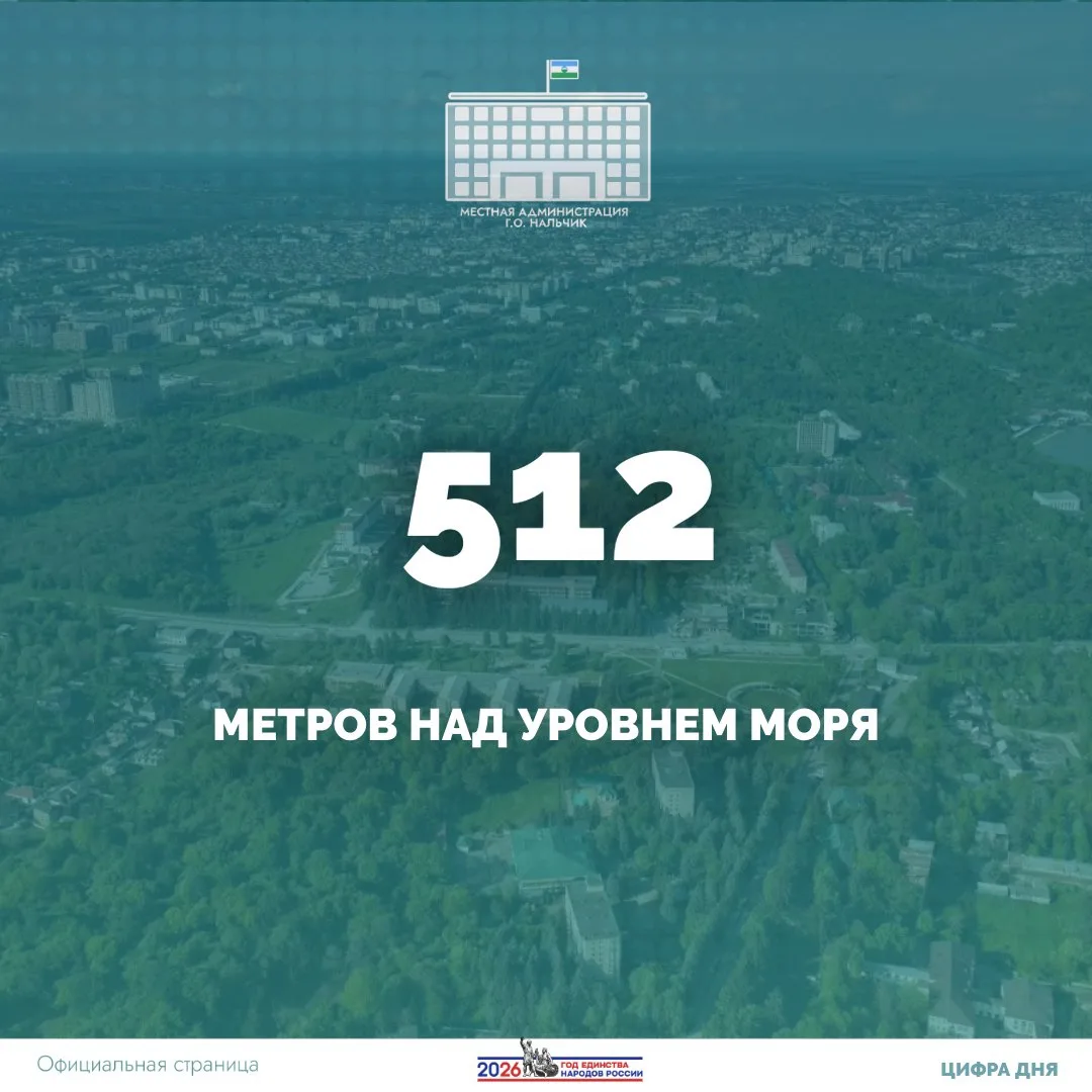 Именно на такой высоте расположена столица Кабардино-Балкарии, город Нальчик.