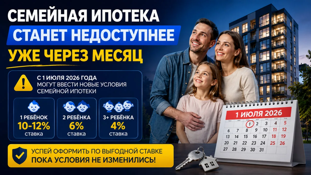 Семейную ипотеку могут изменить уже после 1 июля.
