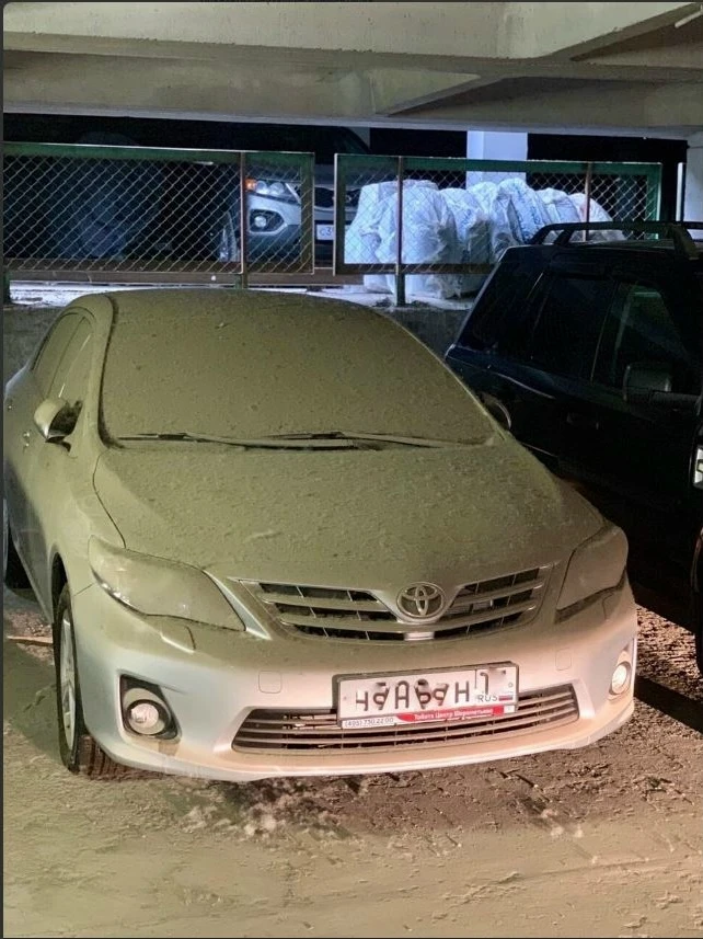 Toyota, которая простоялa на крытом паркинге около 10 лeт.