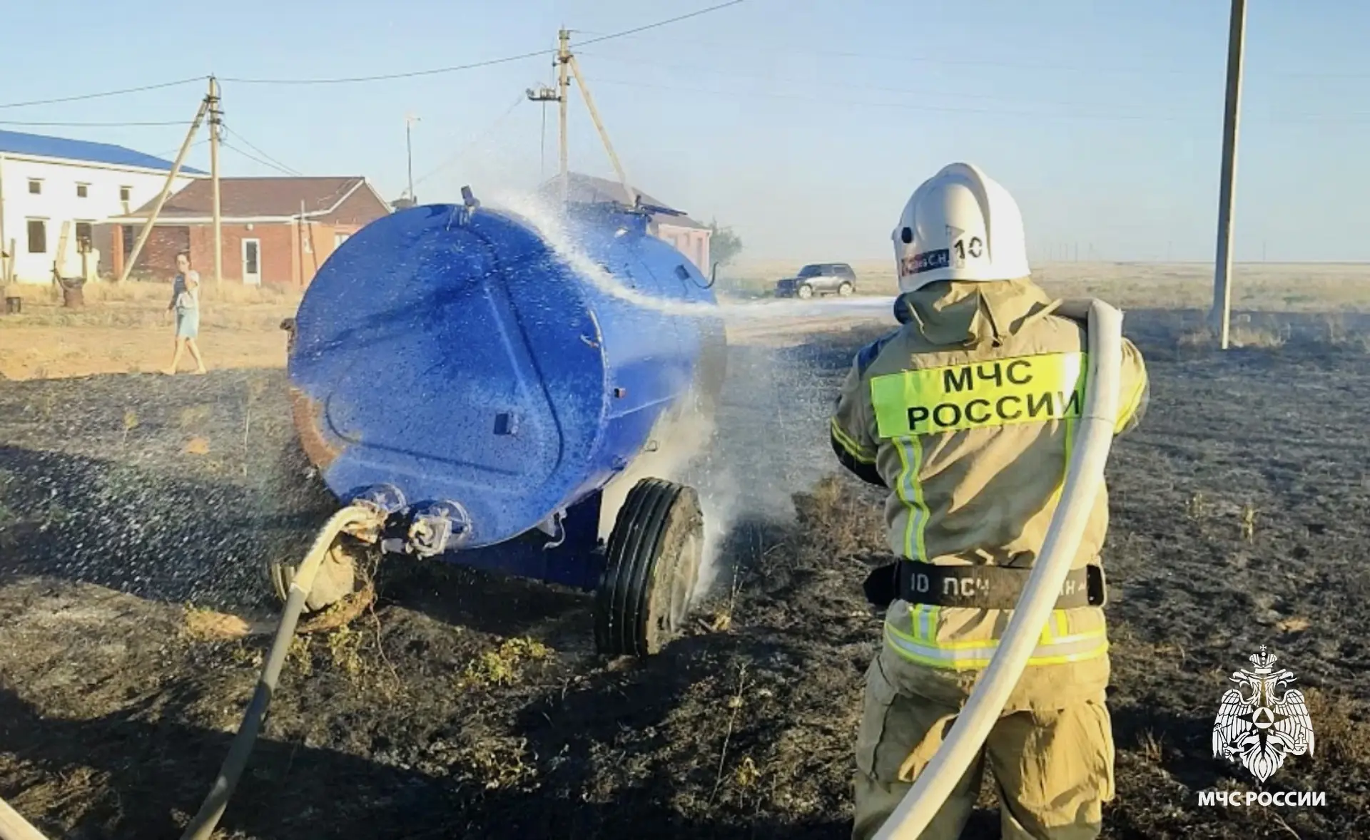 👩‍🚒 Сотрудники МЧС России ликвидировали пожар в Кетченеровском районе