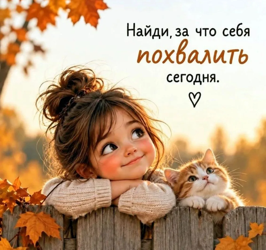 ❤️ Найди, за что себя похвалить сегодня