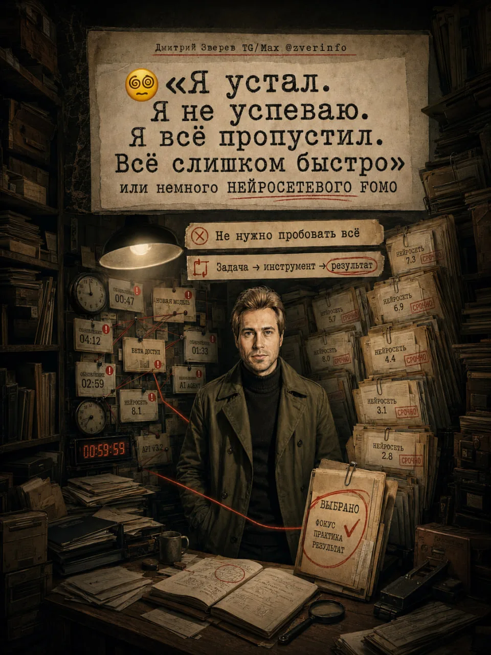 😵‍💫 «Я устал. Я не успеваю. Я всё пропустил. Все слишком быстро»

Именно такое ощущение сейчас воз