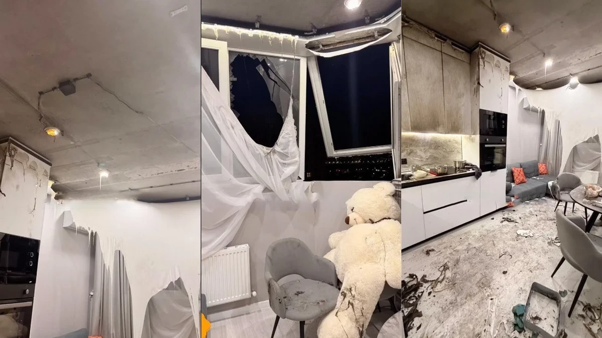 🚨 В Краснодаре ночью 7 октября взрыв в квартире вырвал окна балкона