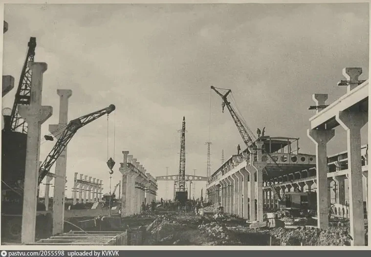 Завод на берегу Невы: стройка 1955 года