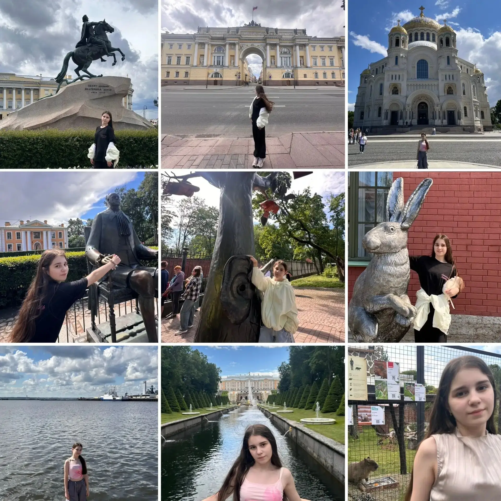 Апексимова Анастасия, ученица 5 «Б» класса, совместила поездку на конкурс в Санкт-Петербург с насыще
