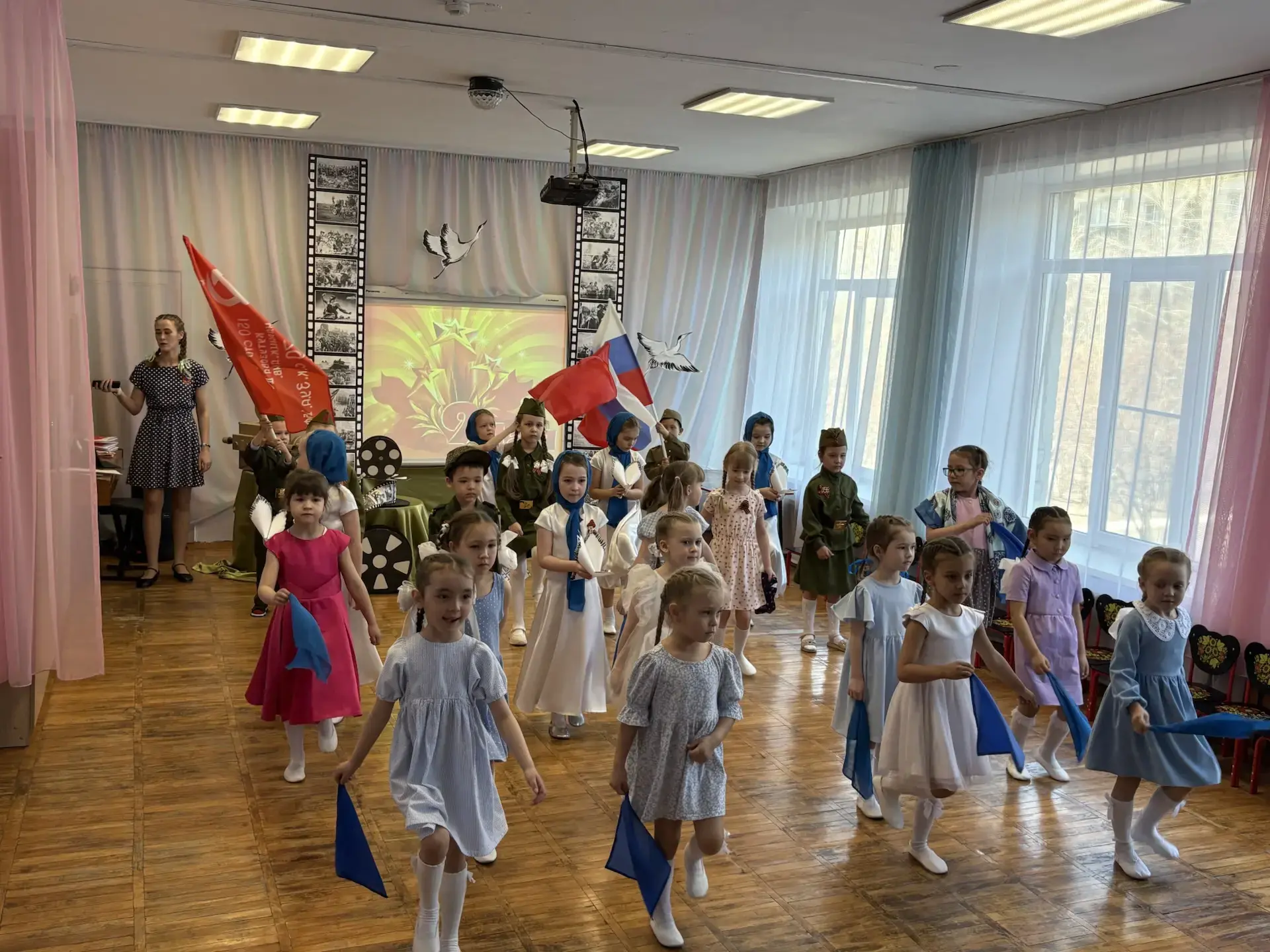 Спасибо за Победу! Как наши дошколята поздравляли с 9 мая ❤
Сегодня в нашем детском саду прошёл трог