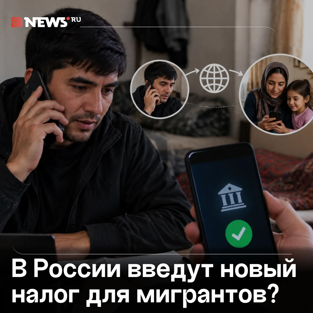 Налог для мигрантов за денежные переводы за рубеж предложили ввести в Госдуме.