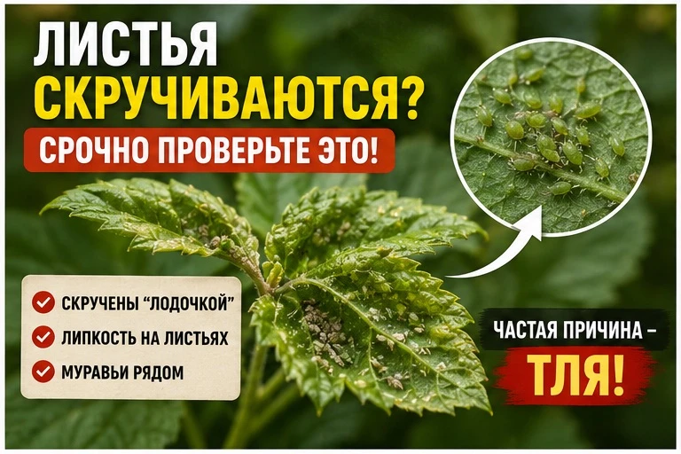 ЛИСТЬЯ СКРУЧИВАЮТСЯ?
СРОЧНО ПРОВЕРЬТЕ ЭТО

🌿 Скрученные листья на смородине — тревожный сигнал.

Ча