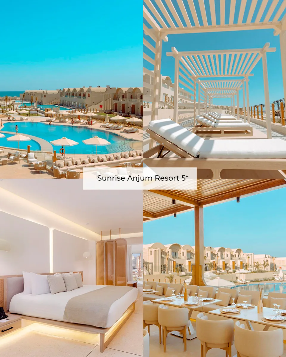 Отели Sunrise Resorts в Хургаде — это стильный интерьер, разнообразная гастрономия, роскошные террит