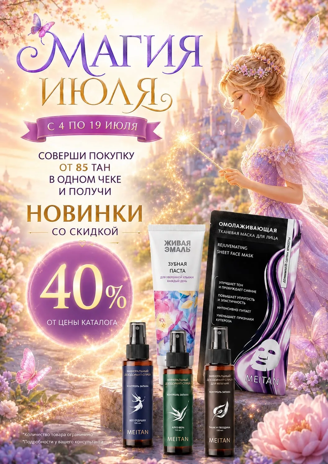 ✨ Пусть магия июля начнется с приятных подарков