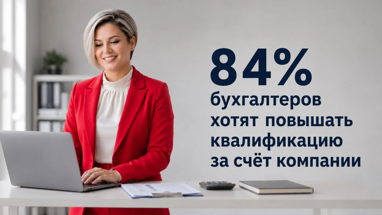 84% бухгалтеров хотят повышать квалификацию за счёт компании