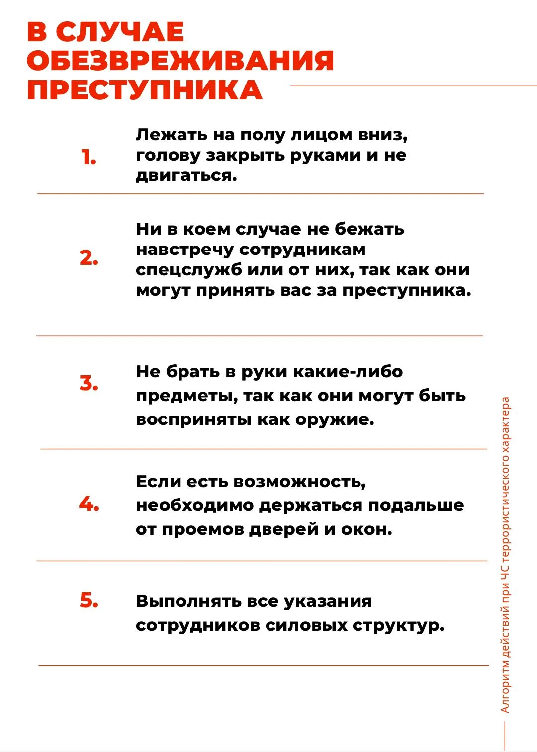 📌Просим вас ознакомиться с Алгоритмом действий при ЧС террористического характера в условиях образов