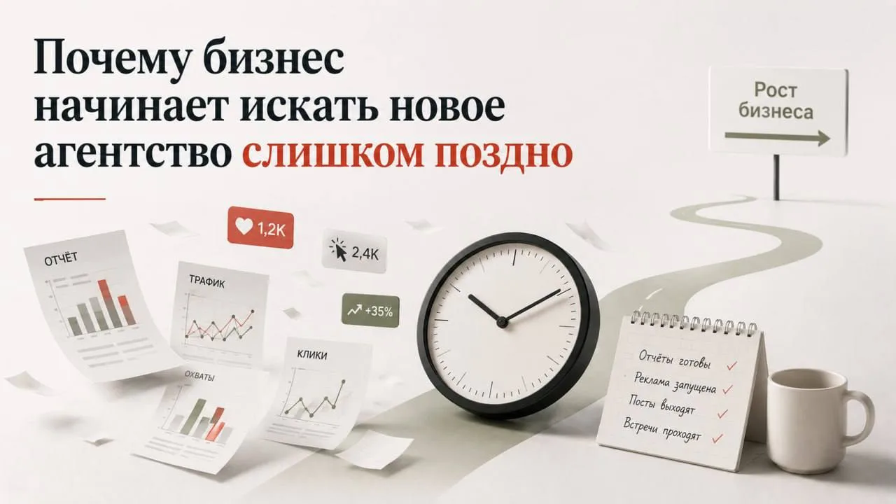 Агентство присылает отчёты, реклама работает, посты выходят по графику. Всё выглядит но...