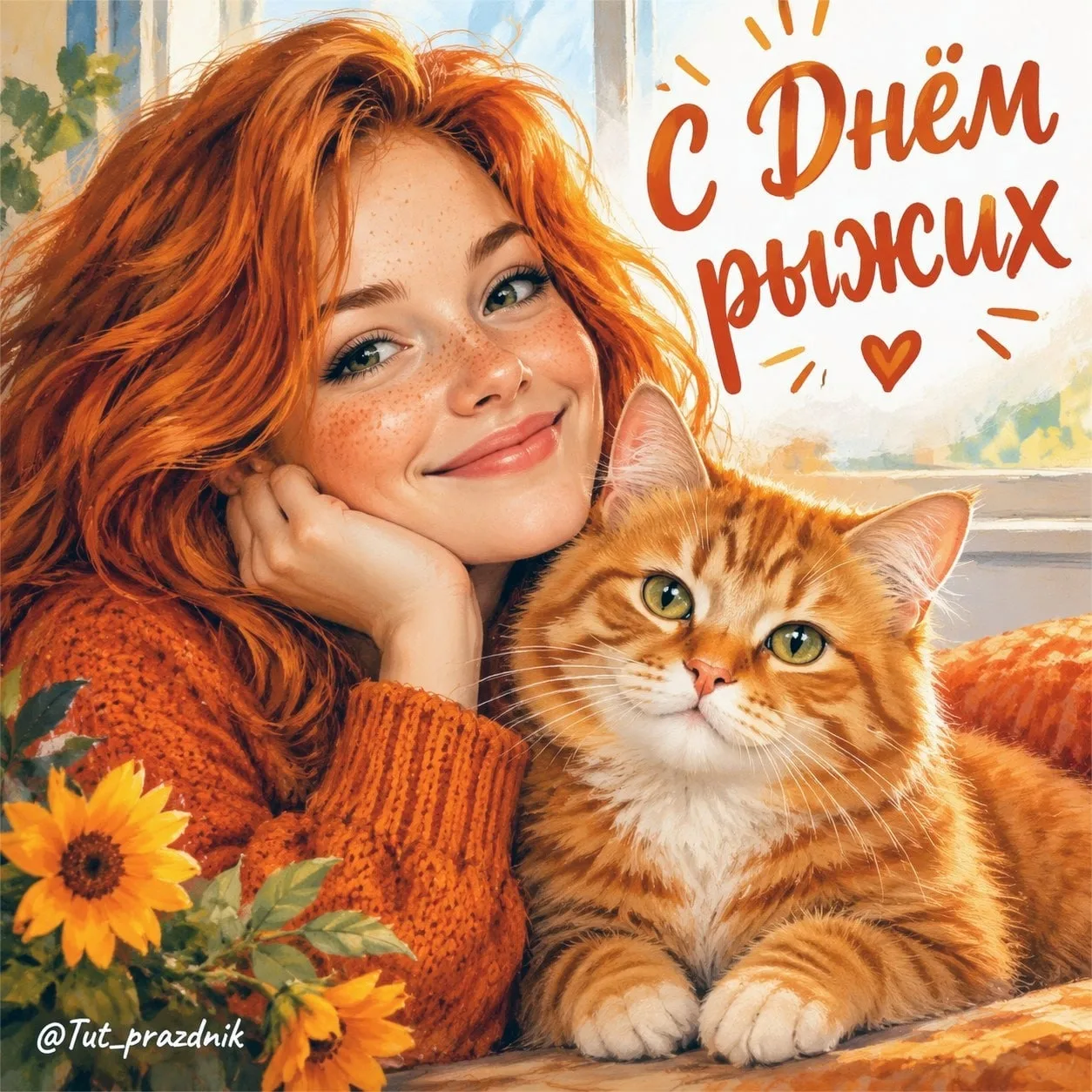 🧡 6 сентября отмечается праздник рыжих 🧡