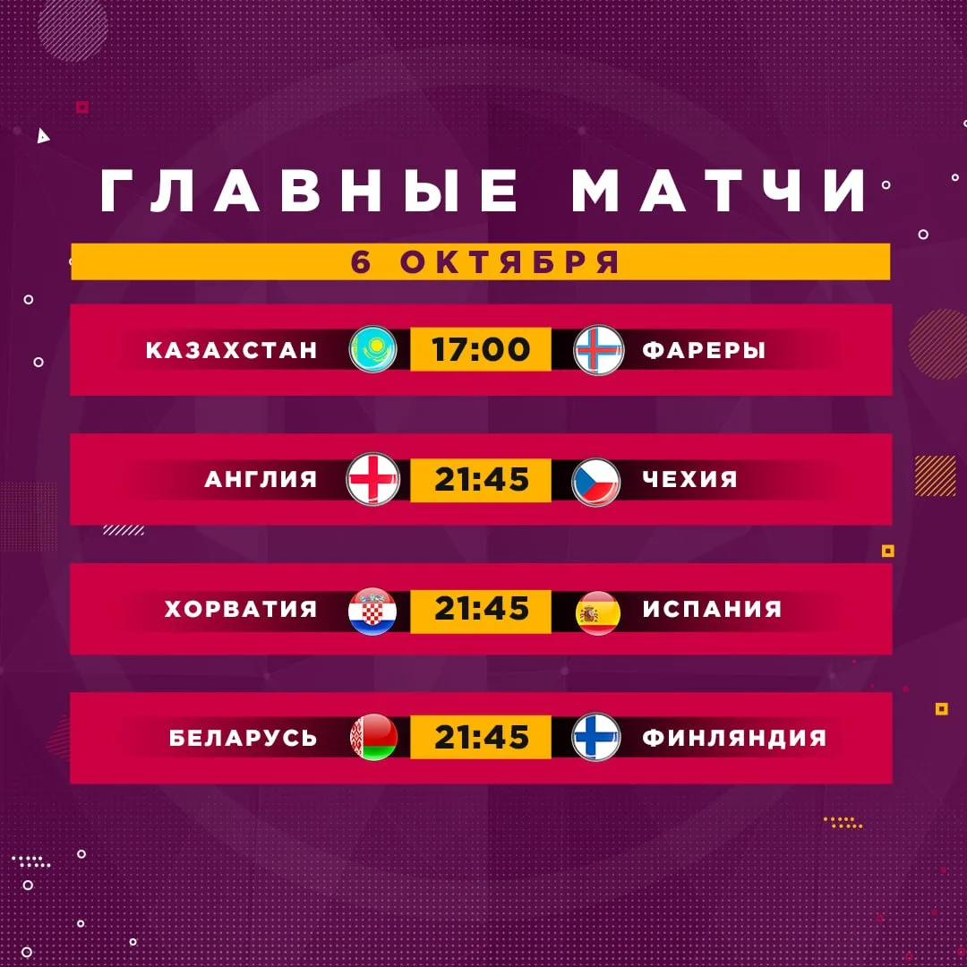 👇 Расписание матчей. Что смотрим?