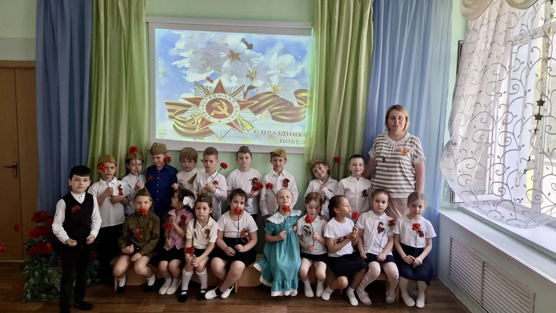 🕊 Наследники Победы: как в наших дошкольных группах отметили 9 Мая  🎗️ В преддверии 81-й годовщины В
