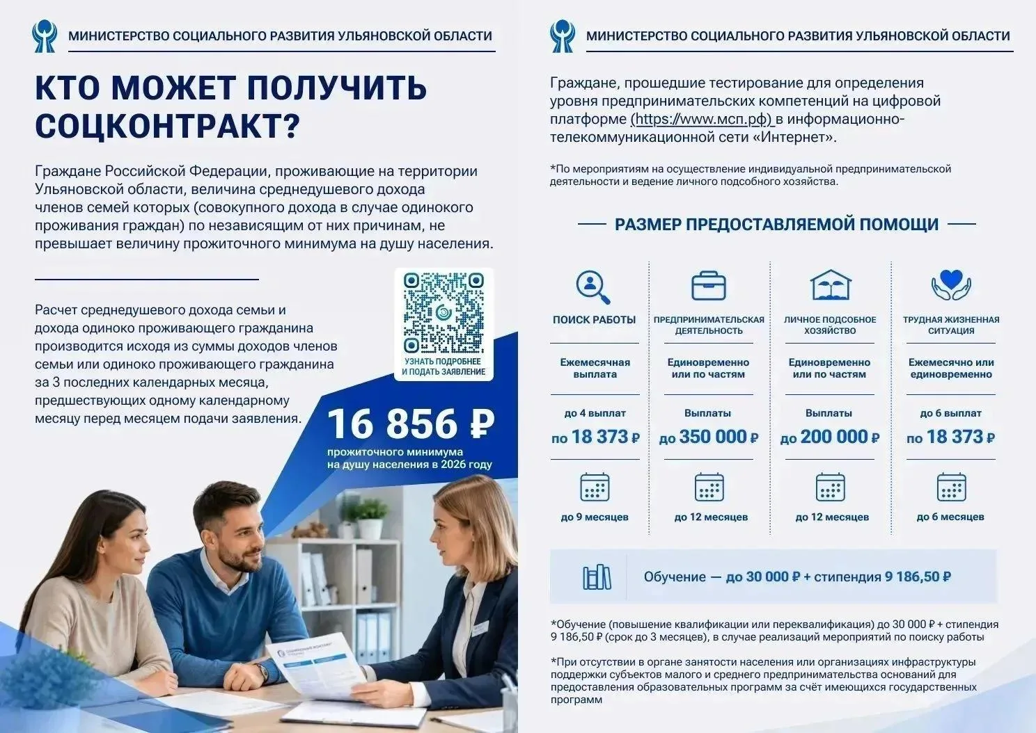 Социальный контракт: важная информация в карточках!