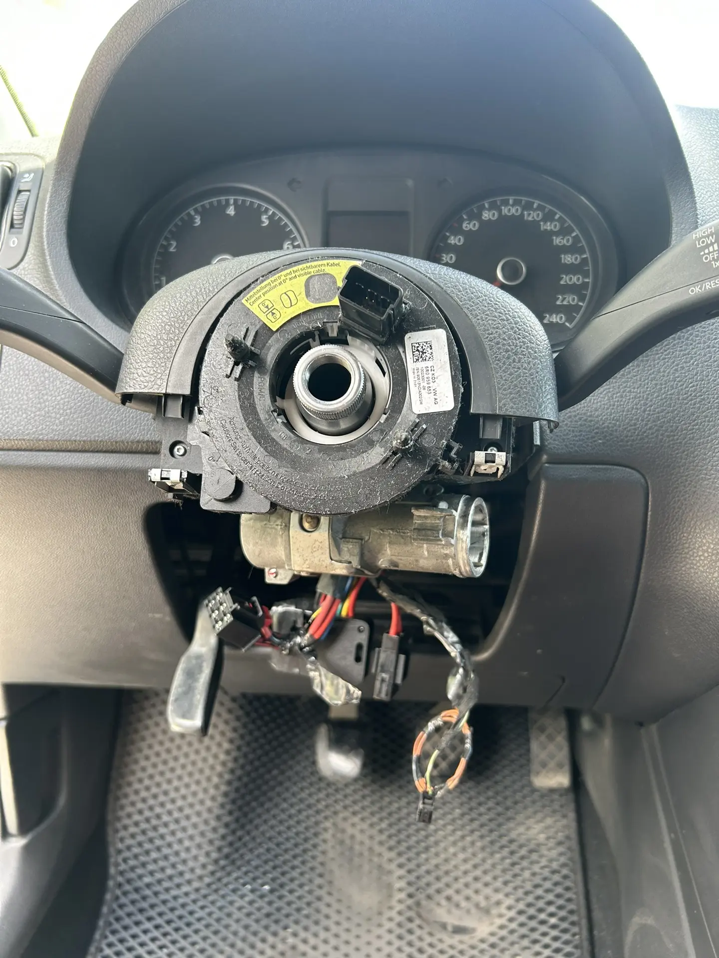 Ремонт замка зажигания VW Polo
