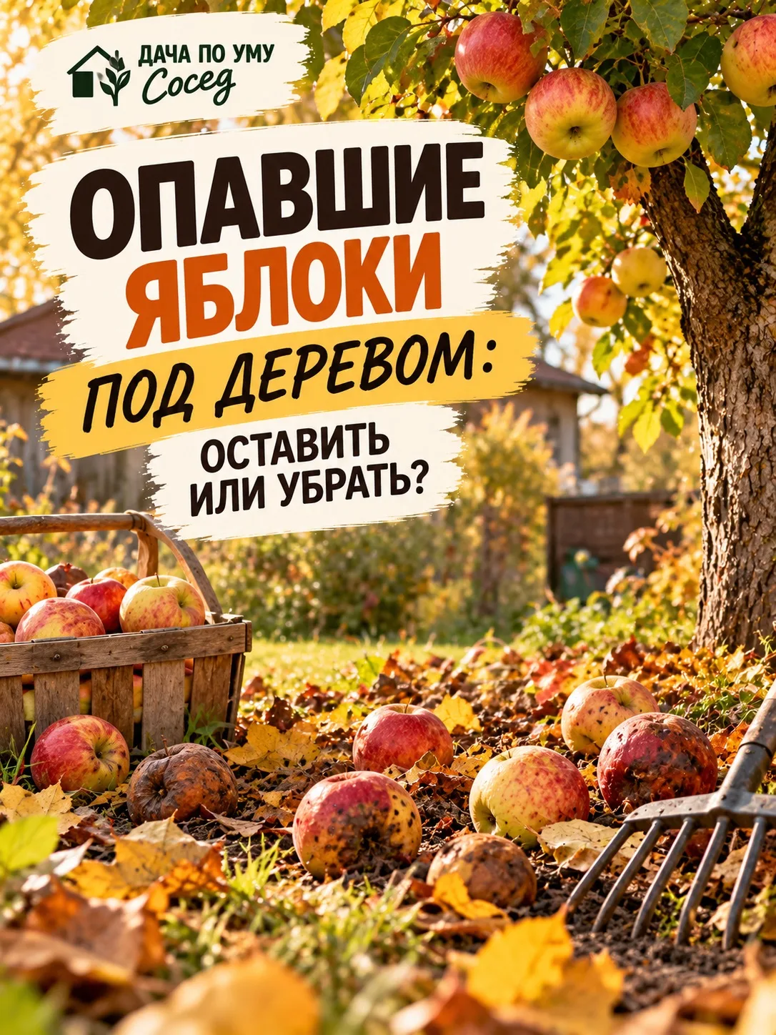 Осенью под яблоней быстро появляется ковёр из падалицы. И возникает логичный вопрос: мо...