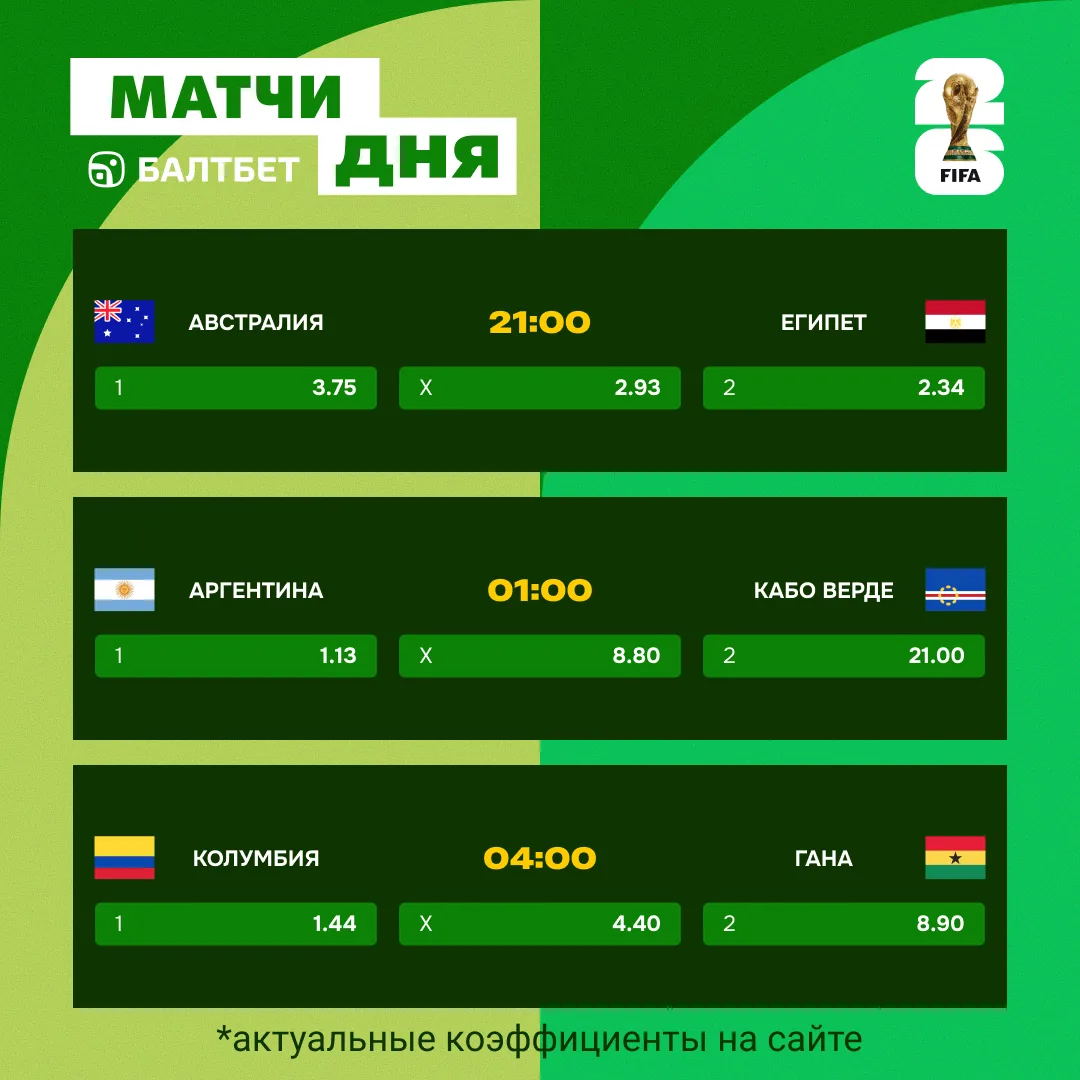 🚨 Заключительные матчи 1/16 финала на ЧМ-2026!
